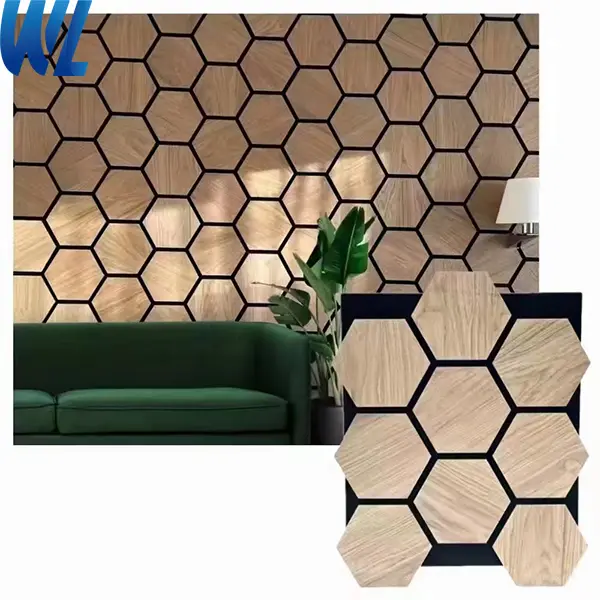 Factory PET Sound Absorbing Panel Slat Wooden Wall Panel Acoustic Panel