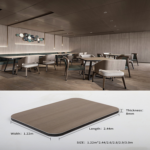 Bamboo Charcoal Wood Veneer/Carbon crystal Panel is New Wall Decoration Material